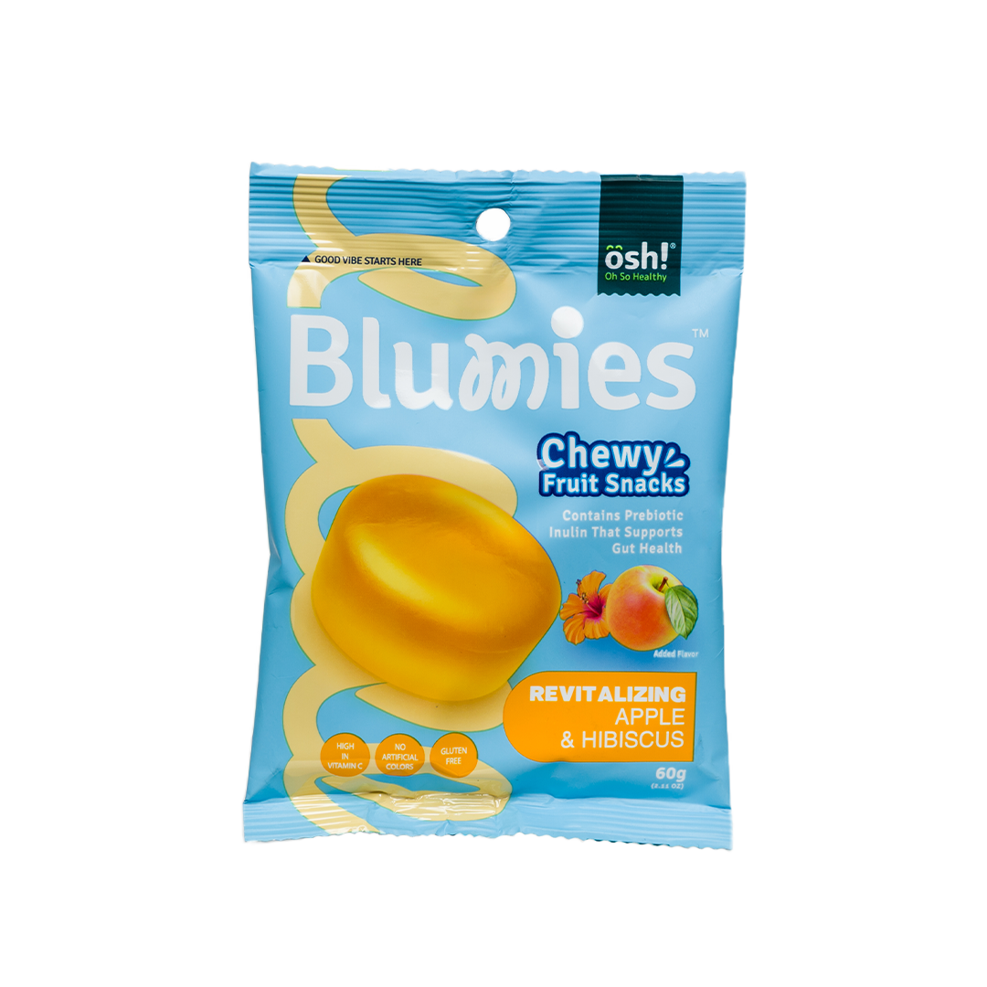 Blumies Chewy Fruit Snacks Revitalizing Apple & Hibiscus 60g