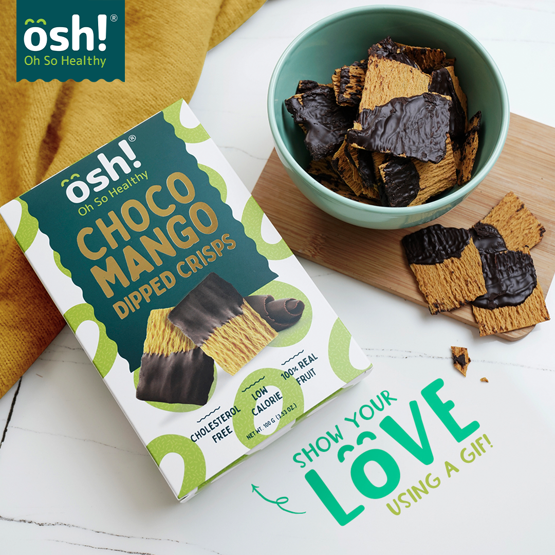 OSH! Dipped Crisps Choco Mango 100g