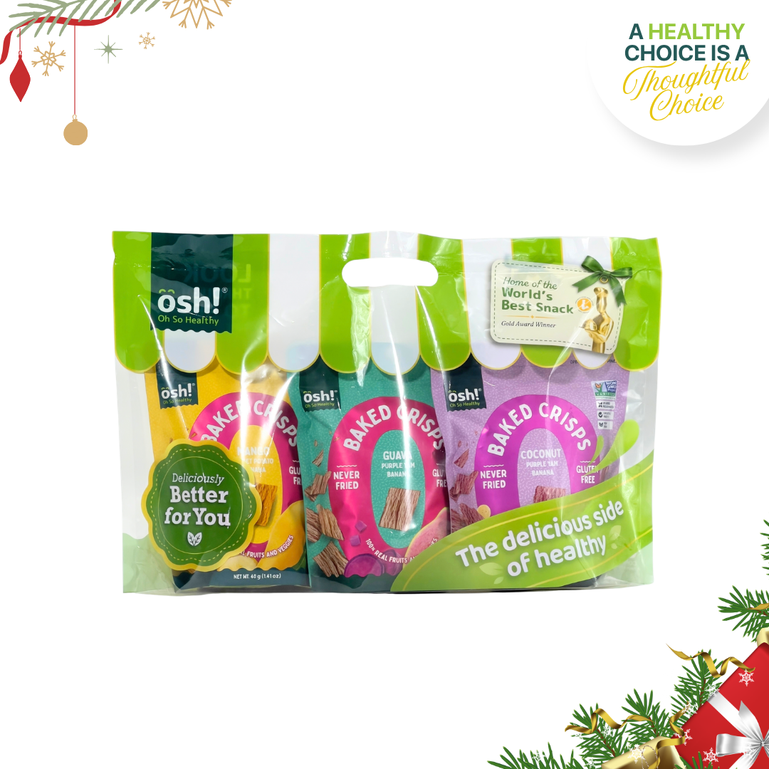 OSH! Fruit Crisps Assorted 40g x 3 (Mango, Guava, Coconut)