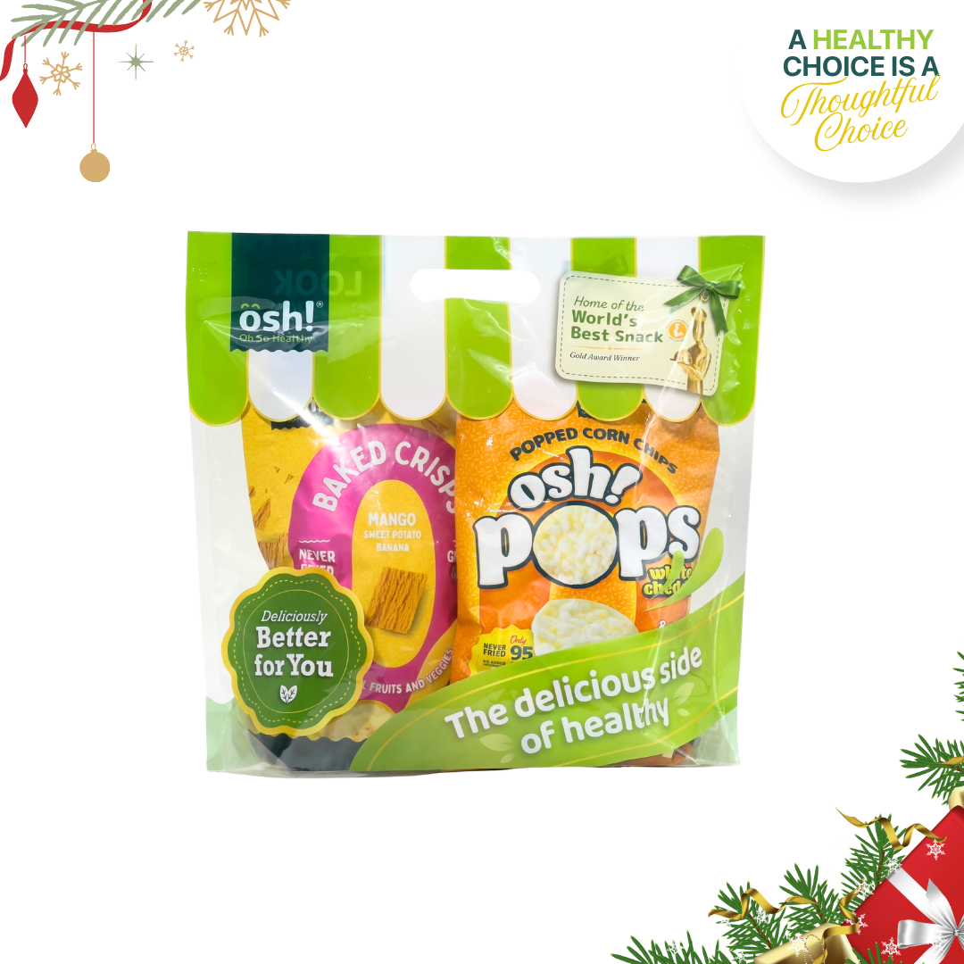 OSH! Fruit Crisps Mango 120g & OSH! Pops White Cheddar 80g