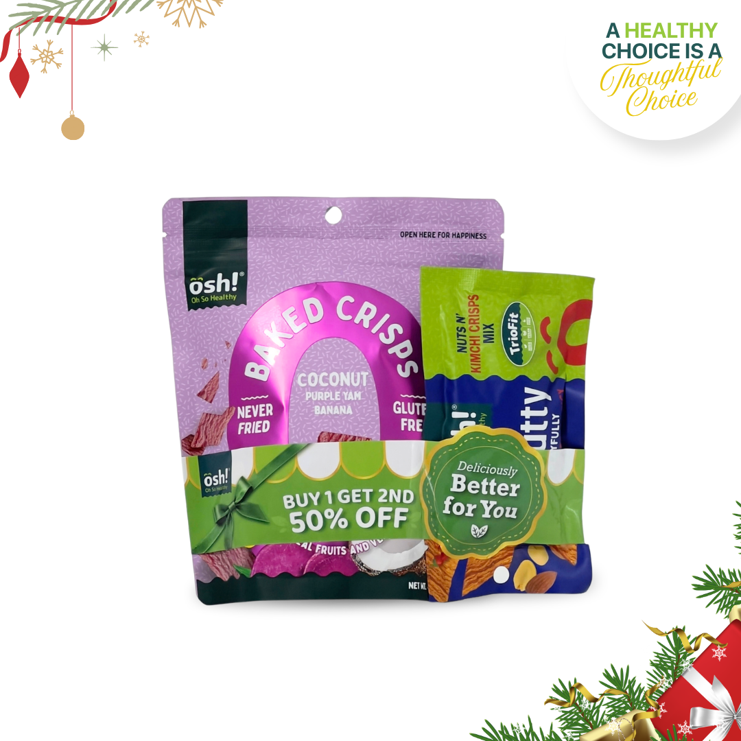 OSH! Fruit Crisps Coconut 40g & Get Nutty Spicy 28g Bundle