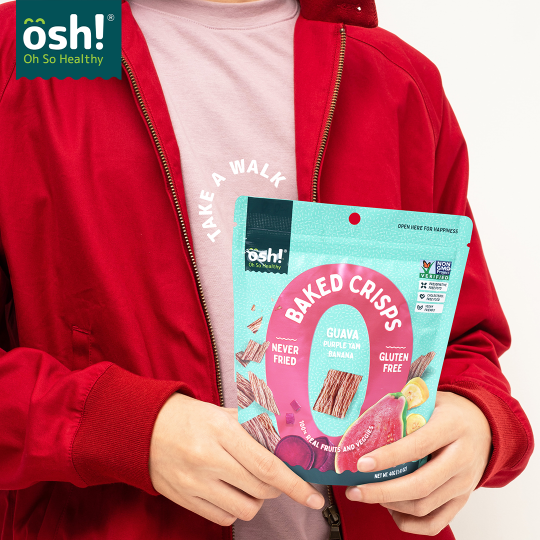 OSH! Guava Purple Yam Banana Crisps 40g Pack of 3