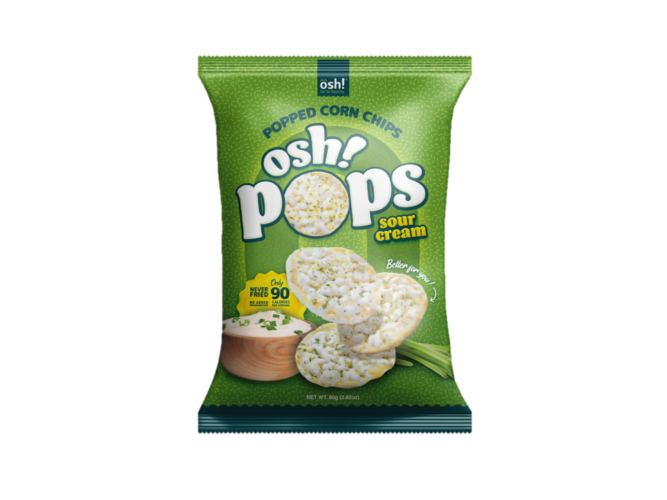 Buy 6 OSH! Pops! Sour Cream 80g
