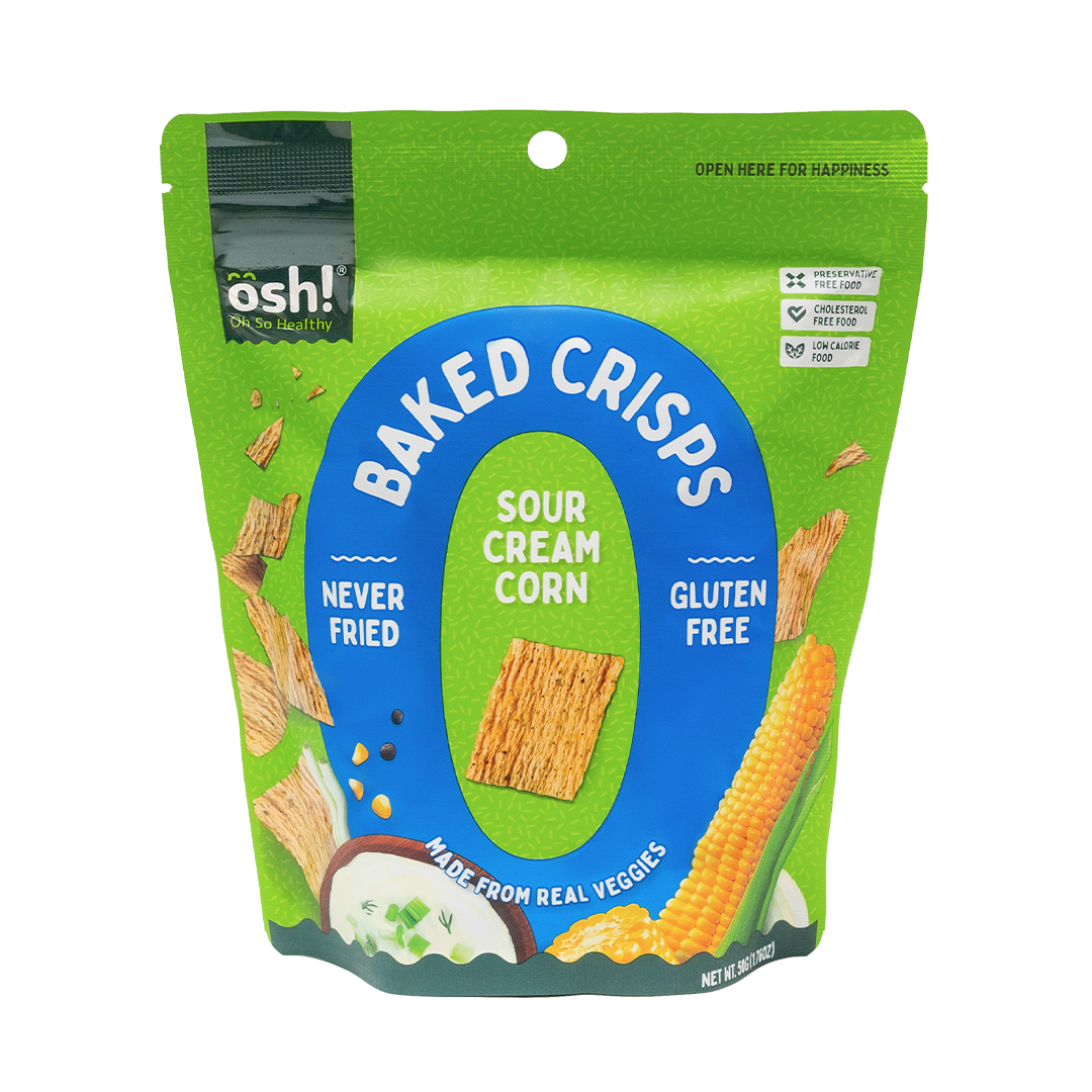 OSH! Sour Cream Corn  Crisps 50g