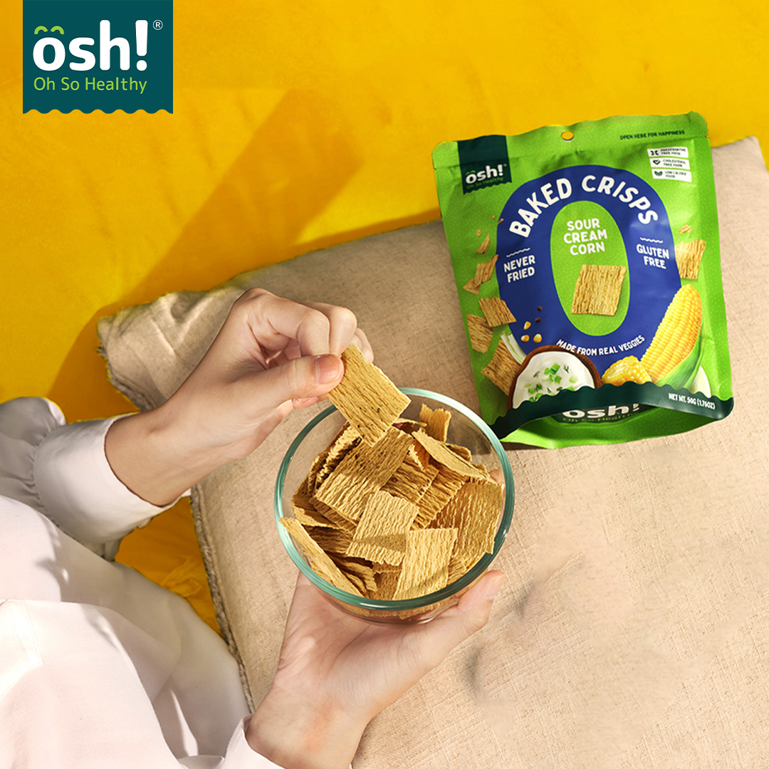 OSH! Sour Cream Corn  Crisps 50g